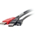 Picture of C2G 6ft USB 2.0 One Mini-b Male to Two A Male Y-Cable