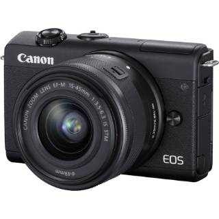 Picture of Canon EOS M200 24.1 Megapixel Mirrorless Camera with Lens - 0.59" - 1.77" - Black