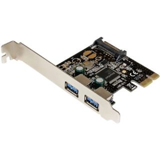 Picture of StarTech.com 2 Port PCI Express PCIe SuperSpeed USB 3.0 Controller Card w/ SATA Power