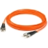 Picture of AddOn 3m ST (Male) to ST (Male) Straight Orange OM1 Duplex OFNR (Riser-Rated) Fiber TAA Compliant Patch Cable