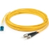 Picture of AddOn 10m LC (Male) to ST (Male) Yellow OS2 Duplex Fiber OFNR (Riser-Rated) Patch Cable