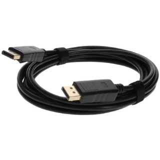 Picture of 10ft DisplayPort 1.2 Male to DisplayPort 1.2 Male Black Cable For Resolution Up to 3840x2160 (4K UHD)