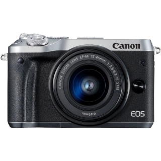 Picture of Canon EOS M6 Mark II 32.5 Megapixel Mirrorless Camera with Lens - 0.59" - 1.77" - Silver