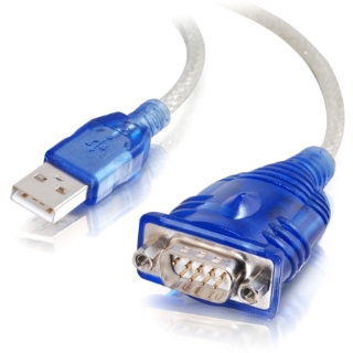 Picture of C2G 1.5ft USB to DB9 Serial Cable - RS232 Adapter Cable