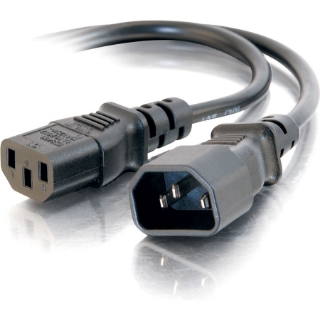 Picture of C2G 12ft 18 AWG Computer Power Extension Cord (IEC320C14 to IEC320C13)