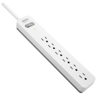 Picture of APC by Schneider Electric Essential SurgeArrest 6 Outlet 6 Foot Cord 120V, White and Grey