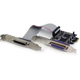 Picture of StarTech.com 2 Port PCI Express / PCI-e Parallel Adapter Card - IEEE 1284 with Low Profile Bracket