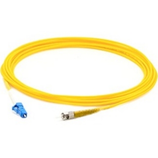Picture of AddOn 10m FC (Male) to LC (Male) Yellow OS2 Simplex Fiber OFNR (Riser-Rated) Patch Cable