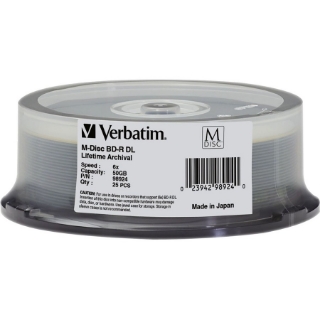 Picture of Verbatim M DISC BD-R DL - 8x - 50 GB - 25 Pack Spindle
