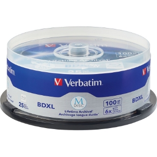 Picture of M DISC BDXL 100GB 6X with Branded Surface - 25pk Spindle