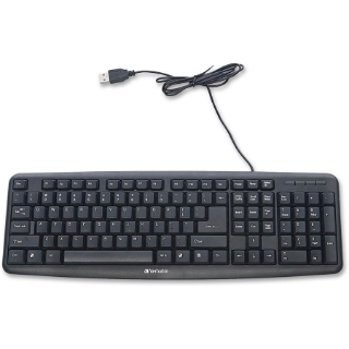Picture of Verbatim Slimline Corded USB Keyboard - Black