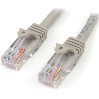 Picture of StarTech.com 6 ft Gray Snagless Cat5e UTP Patch Cable