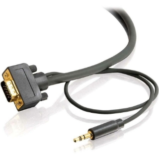 Picture of C2G 35ft Flexima HD15 UXGA + 3.5mm Stereo Audio M/M Monitor Cable