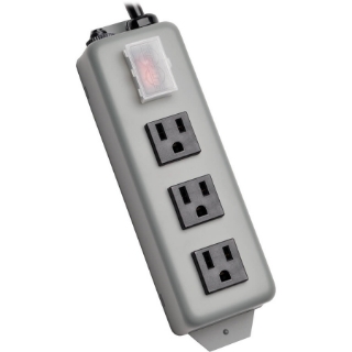 Picture of Tripp Lite Waber Power Strip Metal 5-15R 3 Outlet 5-15P 6' Cord