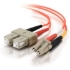 Picture of C2G-3m LC-SC 62.5/125 OM1 Duplex Multimode Fiber Optic Cable (TAA Compliant) - Orange