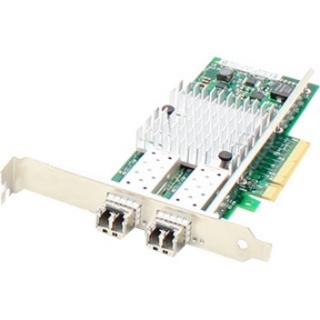 Picture of AddOn Intel E10G42BFSR Comparable 10Gbs Dual SFP+ Port 300m Network Interface Card with 2 10GBase-SR SFP+ Transceivers