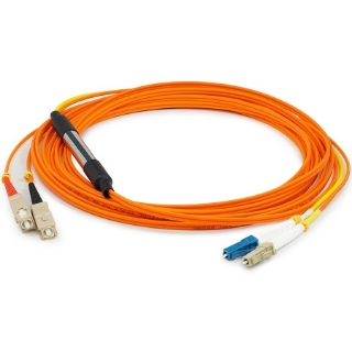 Picture of AddOn 3m LC (Male) to SC (Male) Orange OM1 & OS1 Duplex Fiber Mode Conditioning Cable