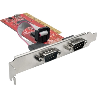 Picture of Tripp Lite 2-Port DB9 RS232 PCI Serial Adapter Card Full Profile 16550 UART