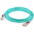 Picture of AddOn 1m SC (Male) to SC (Male) Aqua OM4 Duplex Fiber OFNR (Riser-Rated) Patch Cable