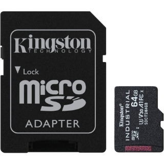 Picture of Kingston Industrial 64 GB Class 10/UHS-I (U3) V30 microSDXC