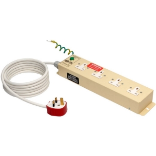 Picture of Tripp Lite Safe-IT UK BS-1363 Medical-Grade Power Strip with 4 UK Outlets, 3m Cord