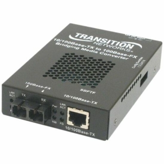 Picture of Transition Networks 10/100 Bridging 10/100Base-TX to 100Base-FX Media Converter