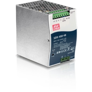 Picture of TRENDnet 480W, 48V DC, 10A AC to DC DIN-Rail Power Supply with PFC Function, TI-S48048