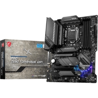 Picture of MSI MAG Z590 TOMAHAWK WIFI Desktop Motherboard - Intel Z590 Chipset - Socket LGA-1200 - Intel Optane Memory Ready - ATX