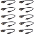 Picture of StarTech.com 8in (20cm) HDMI to DVI Adapter, DVI-D to HDMI (1920x1200p), 10 Pack, HDMI Male to DVI-D Female Cable, HDMI to DVI Cord, Black