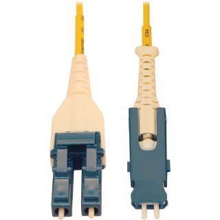 Picture of Tripp Lite N383L-01M 40/100/400G Singlemode 9/125 OS2 Fiber Cable, Yellow, 1 m (3.3 ft.)