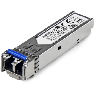 Picture of StarTech.com MSA Uncoded SFP Module - 100BASE-LX - 100Mb Ethernet SFP 100MbE Single Mode Fiber (SMF) Optic Transceiver Module - 10km DDM