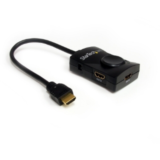 Picture of StarTech.com HDMI Splitter 1 In 2 Out - 1080p - 2 Port - USB-Powered - HDMI Multi Port - HDMI Audio Splitter