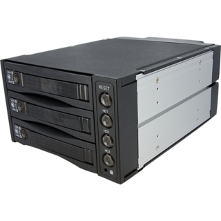 Picture of StarTech.com Hot Swap SATA/SAS Backplane RAID Bays - 3 Hard Drive Mobile Rack