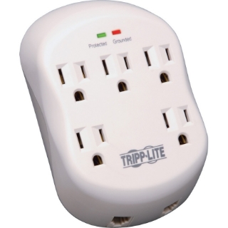 Picture of Tripp Lite Surge Protector Wallmount Direct Plug In 5 Outlet RJ11 1080 Joules