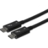 Picture of StarTech.com 0.8m/2.7ft Thunderbolt 3 to Thunderbolt 3 Cable - 40Gbps - Certified TB3 - USB C Compatible - Active - 100W PD (TBLT34MM80CM)