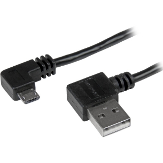 Picture of StarTech.com 2m 6 ft Micro-USB Cable with Right-Angled Connectors - M/M - USB A to Micro B Cable