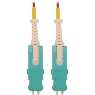 Picture of Tripp Lite N823S-01M-MG 400G Multimode 50/125 OM4 Fiber Cable, Magenta, 1 m (3.3 ft.)