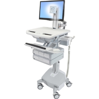 Picture of Ergotron StyleView Cart with LCD Pivot, LiFe Powered, 4 Drawers