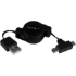 Picture of StarTech.com 2.5 ft Retractable USB Combo Cable - USB to Micro USB and Mini USB - M/M