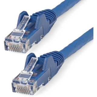 Picture of StarTech.com 35ft (10.7m) CAT6 Ethernet Cable, LSZH (Low Smoke Zero Halogen) 10 GbE Snagless 100W PoE UTP RJ45 Blue Network Patch Cord ETL