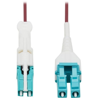 Picture of Tripp Lite Duplex Multimode MMF Fiber Optic Cable 400G OM4 LSZH CS-PC LC-PC 1M