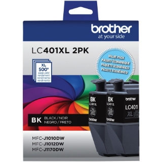 Picture of Brother LC401XL2PKS Original Ink Cartridge - Black