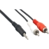 Picture of Axiom 6ft 3.5mm Stereo to 2 x RCA Stereo Male Y-Cable