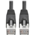 Picture of Tripp Lite Cat6a Ethernet Cable 10G STP Snagless Shielded PoE M/M Black 8ft