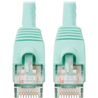 Picture of Tripp Lite 10ft Augmented Cat6 Cat6a Snagless 10G Patch Cable RJ45 Aqua 10'