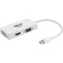 Picture of Tripp Lite Mini DisplayPort to VGA/DVI/HDMI Adapter Converter mDP 6in 6" White