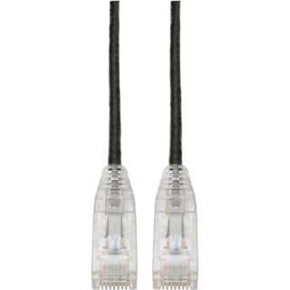 Picture of Tripp Lite Cat6 UTP Patch Cable (RJ45) - M/M, Gigabit, Snagless, Molded, Slim, Black, 6 in.