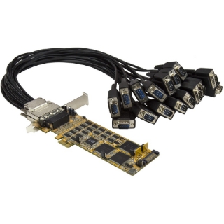 Picture of StarTech.com 16 Port PCI Express Serial Card - Low-Profile - High-Speed PCIe Serial Card with 16 DB9 RS232 Ports