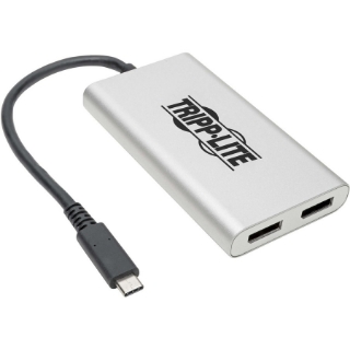 Picture of Tripp Lite Thunderbolt 3 to Dual DisplayPort Adapter 4K/5K @ 60Hz M/2xF