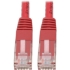 Picture of Tripp Lite Cat6 Cat5e Gigabit Molded Patch Cable RJ45 M/M 550MHz Red 5ft 5'